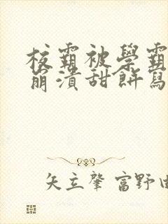 校霸被学霸玩到崩溃甜饼写手