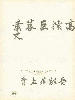 黄蓉巨猿高辣h文封面