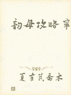 韵母攻略宁秋封面