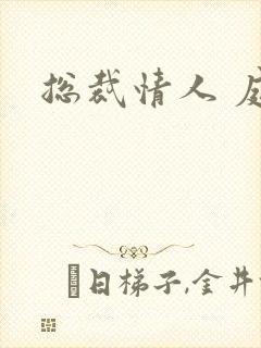 总裁情人 庭妍封面