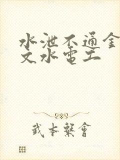 水泄不通金银原文水电工