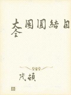 大团圆结目录大全