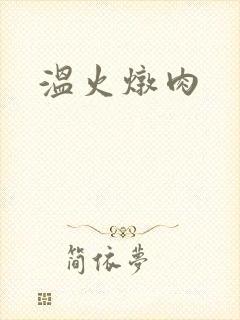 温火炖肉封面