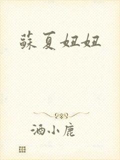 苏夏妞妞封面