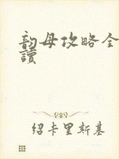 韵母攻略全文阅读