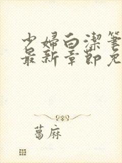 少妇白洁笔趣阁最新章节免费