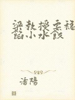 梁教授要稳住肉馅小水饺