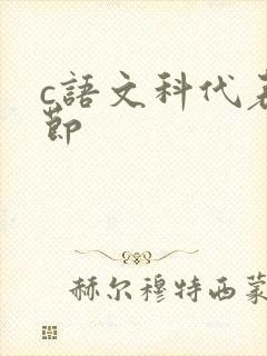 c语文科代表一节