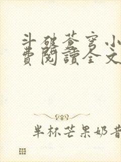 斗破苍穹小说免费阅读全文无弹窗