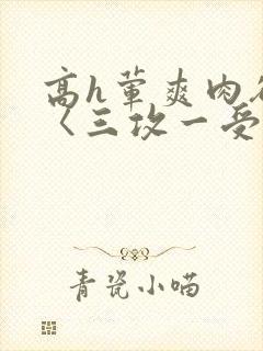 高h荤爽肉欲文〈三攻一受封面