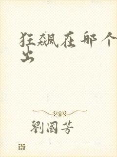 狂飙在哪个台播出