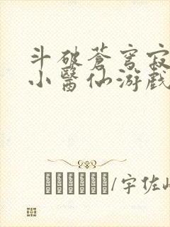 斗破苍穹寂寞的小医仙游戏世界