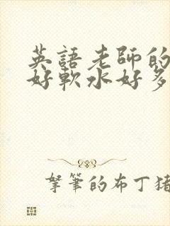 英语老师的兔子好软水好多