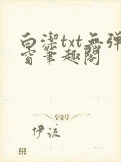 白洁txt无弹窗笔趣阁