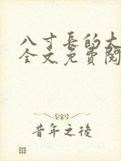 八寸长的大宝贝全文免费阅读