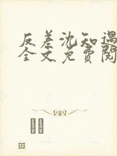 反差沈知遇晏应全文免费阅读笔趣阁封面