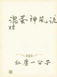 混蛋神风流史txt