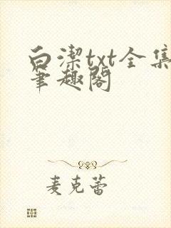 白洁txt全集笔趣阁封面