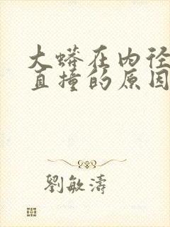 大蟒在内径横冲直撞的原因