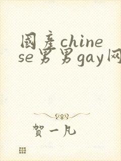 国产chinese男男gay网