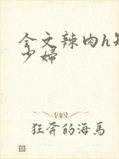 全文辣肉h短篇少妇封面