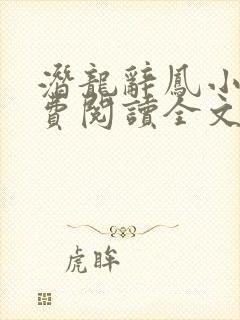 潜龙辞凤小说免费阅读全文最新章节