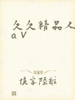 久久精品人人爽a∨