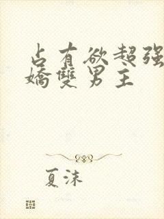 占有欲超强的病娇双男主封面