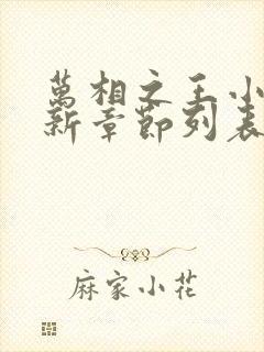 万相之王小说最新章节列表列表