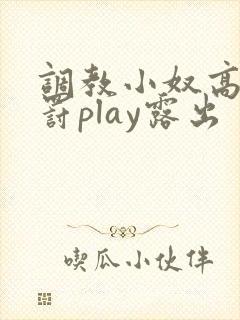 调教小奴高潮惩罚play露出