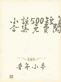 小说500短篇合集免费阅读