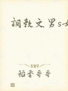 调教文男s女m封面
