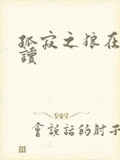 孤寂之狼在线阅读