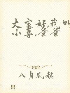 大家好,我叫林小喜,爸爸封面