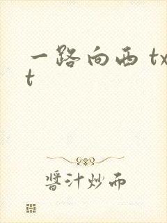 一路向西 txt