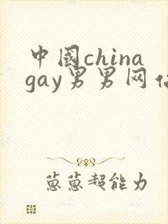 中国chinagay男男网站