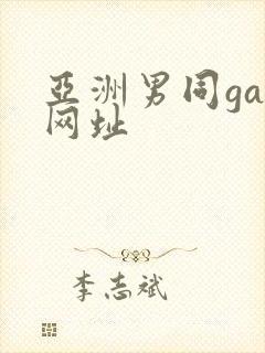 亚洲男同gay网址