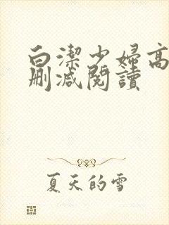 白洁少妇高义无删减阅读