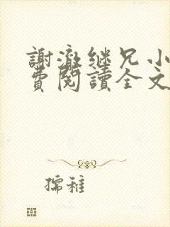 谢澈继兄小说免费阅读全文无弹窗