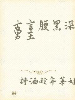 古言腹黑深情的男主封面