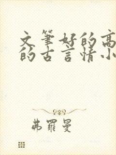 文笔好的高质量的古言情小说推荐封面