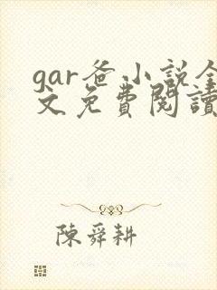 gar爸小说全文免费阅读最新章节