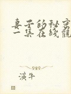 妻子的秘密第十一集在线观看免费封面