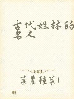 古代姓林的历史名人封面