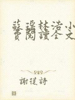 苏瑶林浩小说免费阅读全文最新章节封面