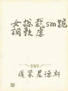 女总裁sm跪爬调教虐