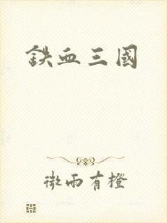 铁血三国封面