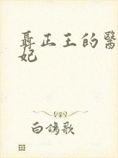 聂正王的医品狂妃封面