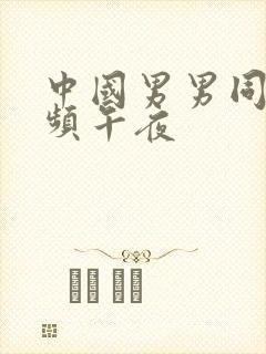 中国男男同性视频午夜