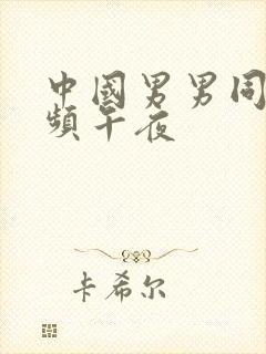 中国男男同性视频午夜